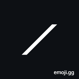 Mathematical Rising Diagonal Symbol