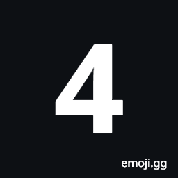 Mathematical Sans-Serif Bold Digit Four Symbol