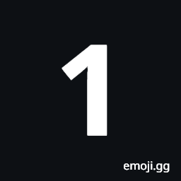 Mathematical Sans-Serif Bold Digit One Symbol