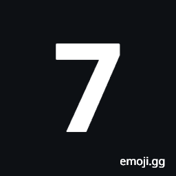 Mathematical Sans-Serif Bold Digit Seven Symbol