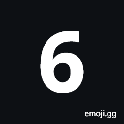 Mathematical Sans-Serif Bold Digit Six Symbol