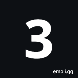 Mathematical Sans-Serif Bold Digit Three Symbol