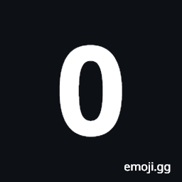 Mathematical Sans-Serif Bold Digit Zero Symbol