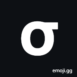 Mathematical Sans-Serif Bold Small Sigma Symbol