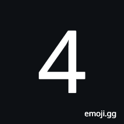 Mathematical Sans-Serif Digit Four Symbol