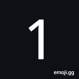 Mathematical Sans-Serif Digit One Symbol