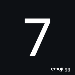 Mathematical Sans-Serif Digit Seven Symbol