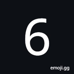 Mathematical Sans-Serif Digit Six Symbol