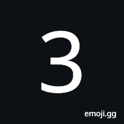 Mathematical Sans-Serif Digit Three Symbol