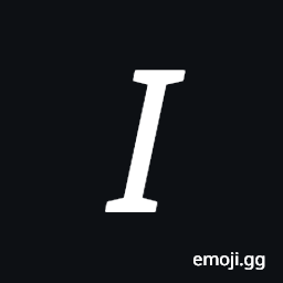 Mathematical Sans-Serif Italic Capital I Symbol