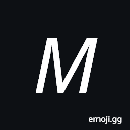 Mathematical Sans-Serif Italic Capital M Symbol