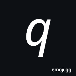 Mathematical Sans-Serif Italic Small Q Symbol