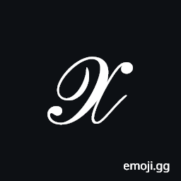 Mathematical Script Capital X Symbol