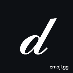 Mathematical Script Small D Symbol