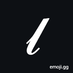 Mathematical Script Small L Symbol