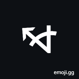 Measured Angle with Open Arm Ending In Arrow Pointing Left and Up Symbol