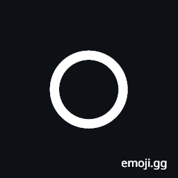 Medium Bold White Circle Symbol