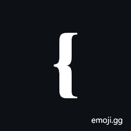 Medium Left Curly Bracket Ornament Symbol