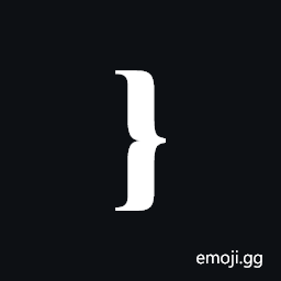 Medium Right Curly Bracket Ornament Symbol