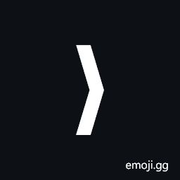 Medium Right-Pointing Angle Bracket Ornament Symbol