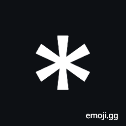 Medium Six Spoked Asterisk Symbol