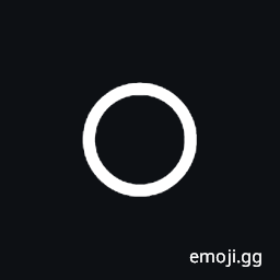 Medium Small White Circle Symbol