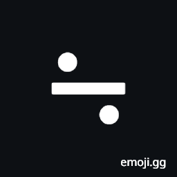 Minus Sign with Falling Dots Symbol
