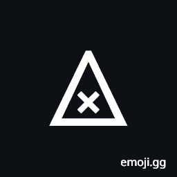 Multiplication Sign In Triangle Symbol