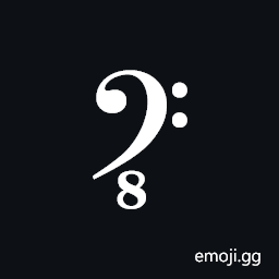 Musical Symbol F Clef Ottava Bassa Symbol