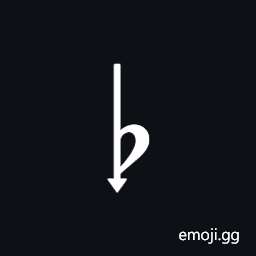 Musical Symbol Flat Down Symbol