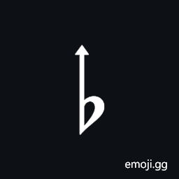 Musical Symbol Flat Up Symbol