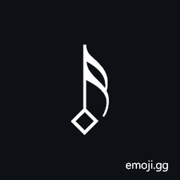 Musical Symbol Fusa White Symbol