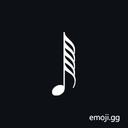 Musical Symbol One Hundred Twenty-Eighth Note Symbol