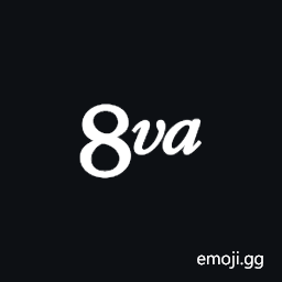 Musical Symbol Ottava Alta Symbol