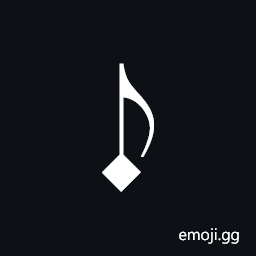 Musical Symbol Semiminima Black Symbol