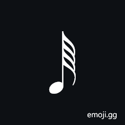 Musical Symbol Sixty-Fourth Note Symbol