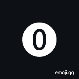 Negative Circled Digit Zero Symbol