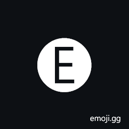 Negative Circled Latin Capital Letter E Symbol