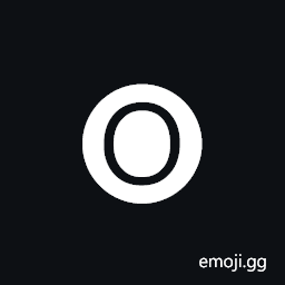 Negative Circled Latin Capital Letter O Symbol