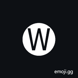 Negative Circled Latin Capital Letter W Symbol