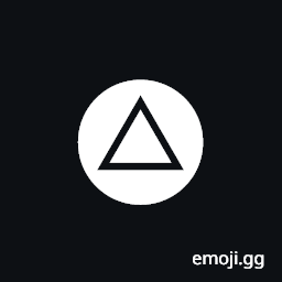 Negative Circled Triangle Symbol