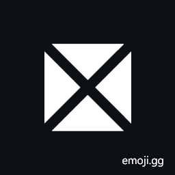 Negative Diagonal Cross Symbol