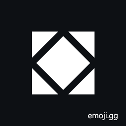 Negative Diagonal Diamond Symbol
