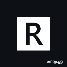 Negative Squared Latin Capital Letter R Symbol