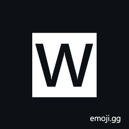 Negative Squared Latin Capital Letter W Symbol