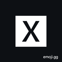 Negative Squared Latin Capital Letter X Symbol