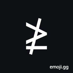 Neither Greater-Than nor Equal To Symbol