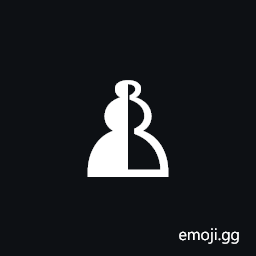 Neutral Chess Pawn Symbol