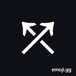 North East Arrow Crossing North West Arrow Symbol