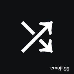 North East Arrow Crossing South East Arrow Symbol